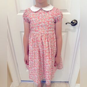 Trotters London Pink Cat Print Dress
